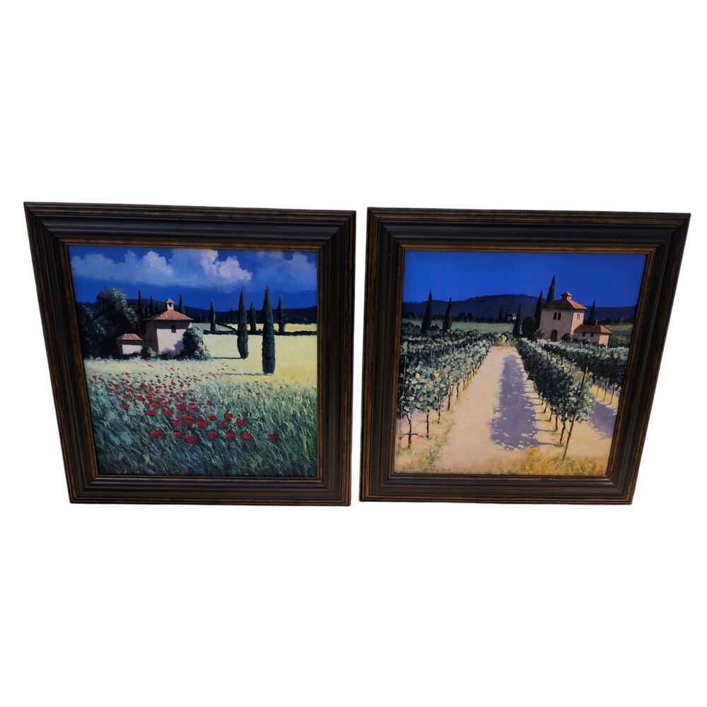 Pair of framed prints